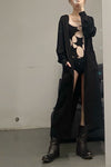 SAMUEL GUI YANG Phoenix hammered silk dress DR01-1